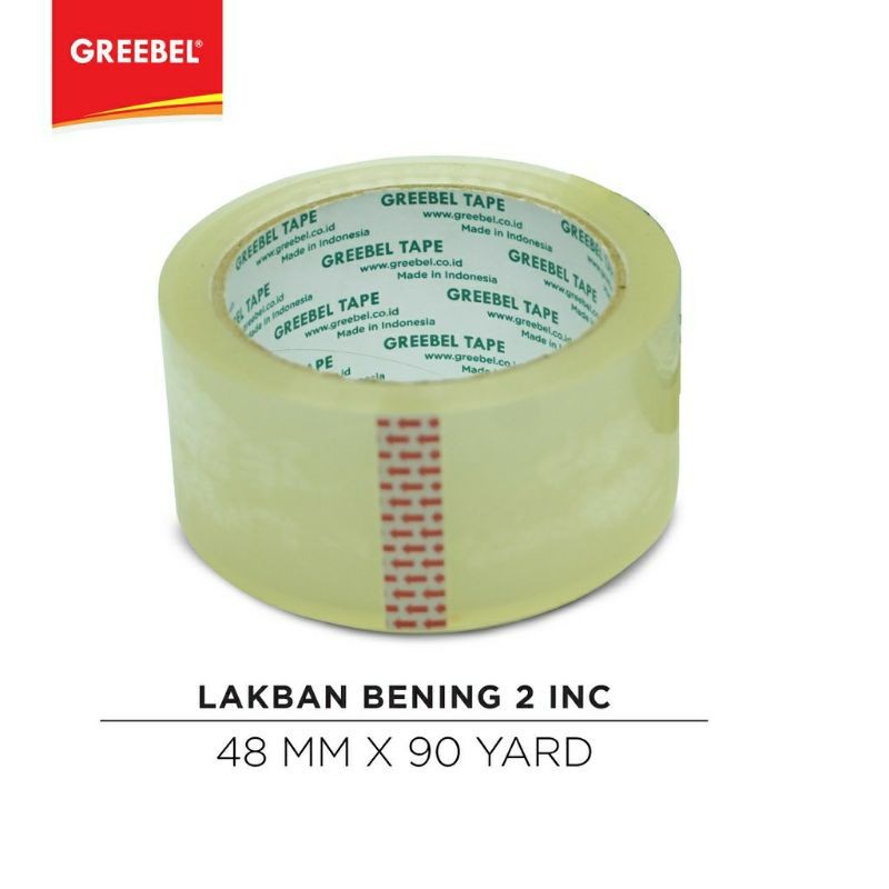 

Lakban Bening Solatip Bening Isolasi Bening GREEBEL (48 Mm X 80 Yard)