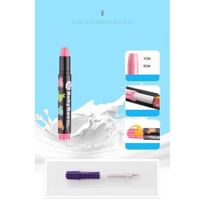 

Joan Miro Babyroo Washable 6Pcs 12Pcs Or 24Pcs Silky Crayon Baby Roo Krayon Aman Body Face Painting