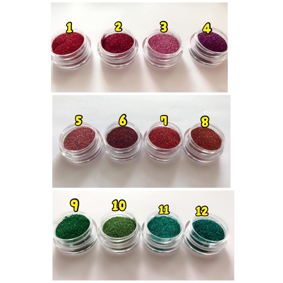 MURAH.. DUST GLITTER BUBUK GLITTER POWDER RAINBOW LASER GLITTER HOLOGRAM