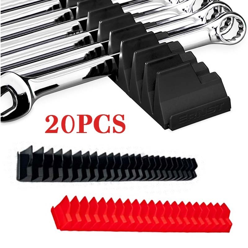 20 Slot Magnet Tool Holder Wrench Holder Wrench Organizer Kunci Pas Set Lengkap Rak Kunci Pas For