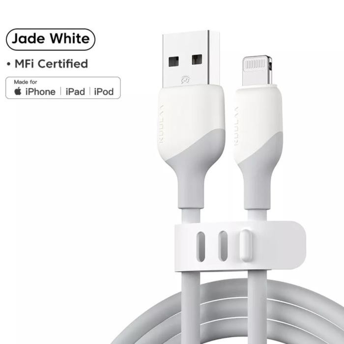 KUULAA Kabel MFI Tipe USB to Lightning Iphone Soft Silicone Cable 1M
