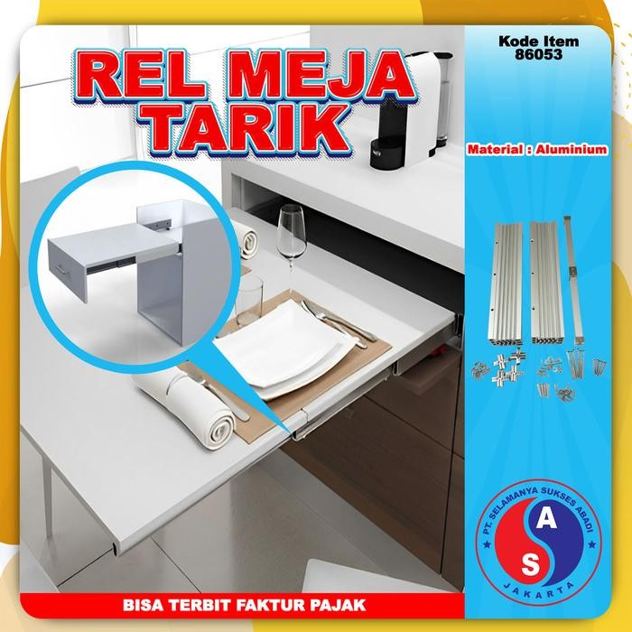 PREMIUM Table Extending Rel Extendable Table Full Out Meja Tarik 8002