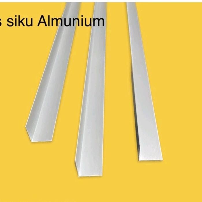 PREMIUM List Lis Siku Alumunium Sisi Meja Etalase Rak 1x1 2x2 3x3 cm per Meter