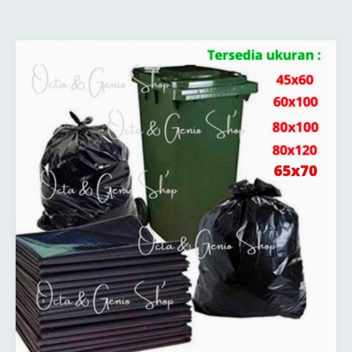 PREMIUM Kantong plastik Sampah HDPE tebal Hitam /Kiloan