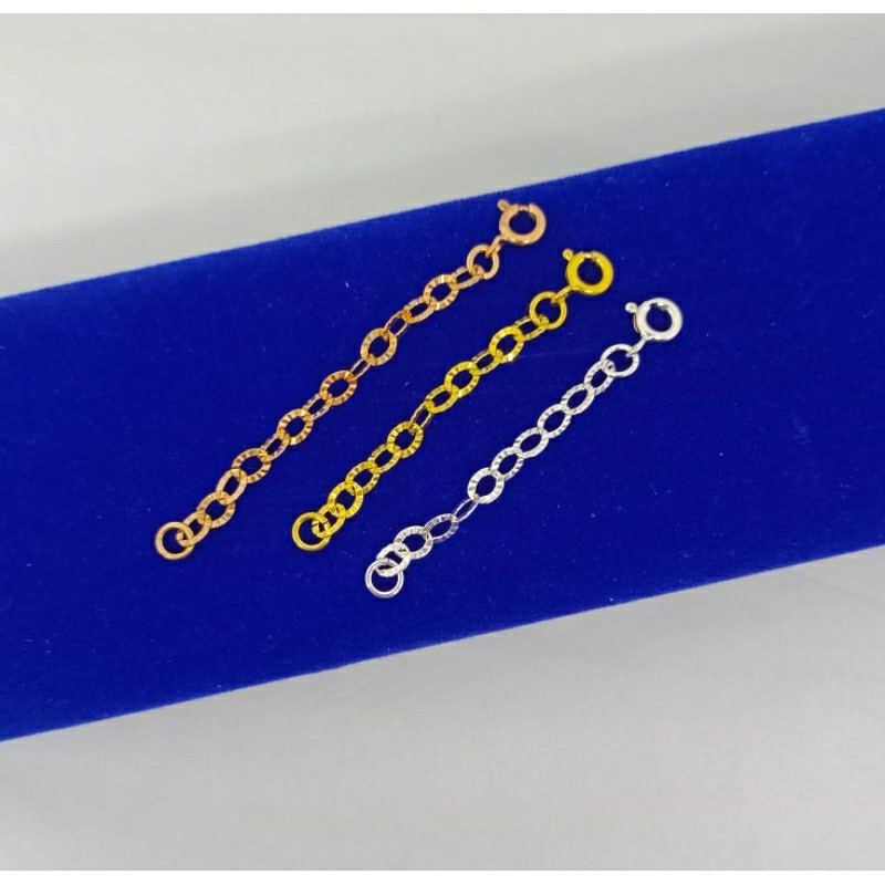 rantai extension perak asli 925/penyambung gelang/penyambung kalung/asli silver