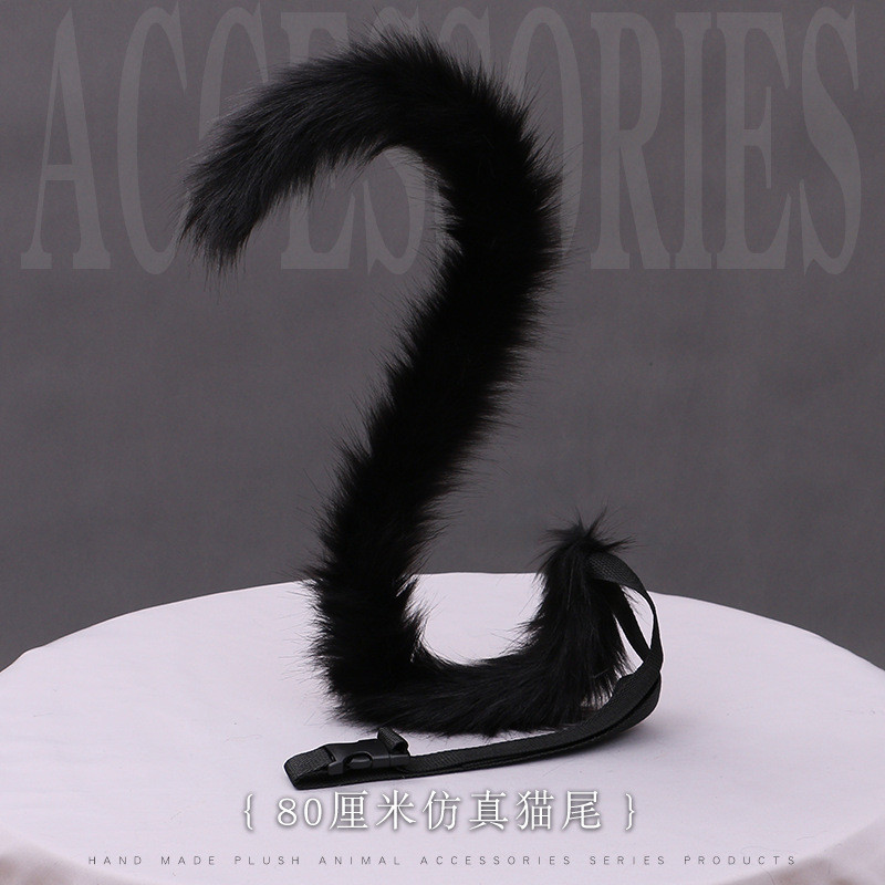 Kawaii Plush Cat Tail Cosplay Costume Accessories Jk Girl Lolita Cats Tail Party Halloween Cosplay