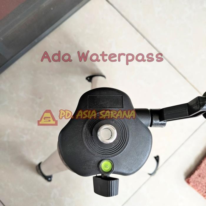 

Bricks - Paket Meteran Cross Laser Level 2 Lines Hijau Tripod Self Leveling Waterpass Cross Siku