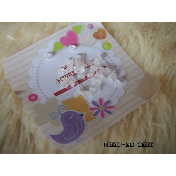 Bokong Giwang Plastik Pentul plastik giwang Pengait Anting Bahan