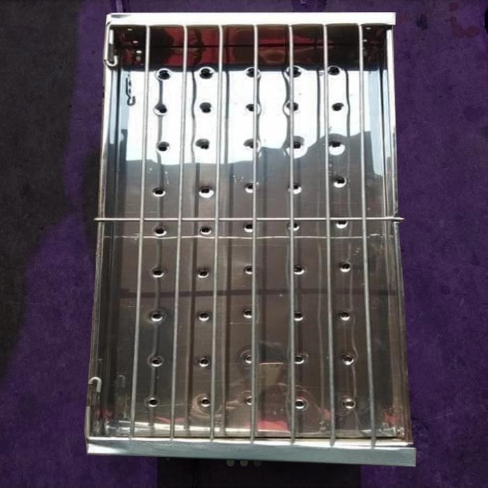 Potongan Harga Panggangan Arang Stainles / Bakaran Ikan Ayam Bebek Sate Steak / Besar Klf5