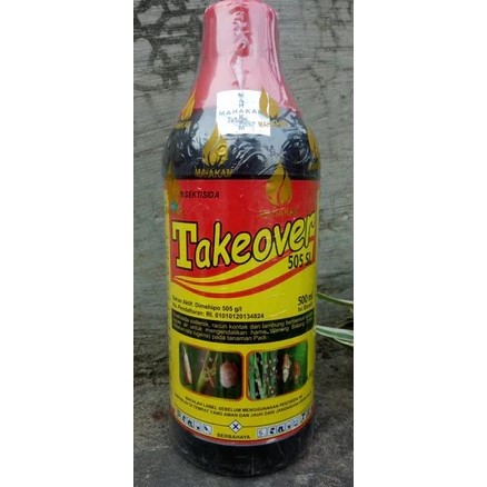 INSEKTISIDA TAKEOVER 505 SL 500 ML - Obat Hama Wereng Batang Padi & Penggerek Batang Ampuh Original 