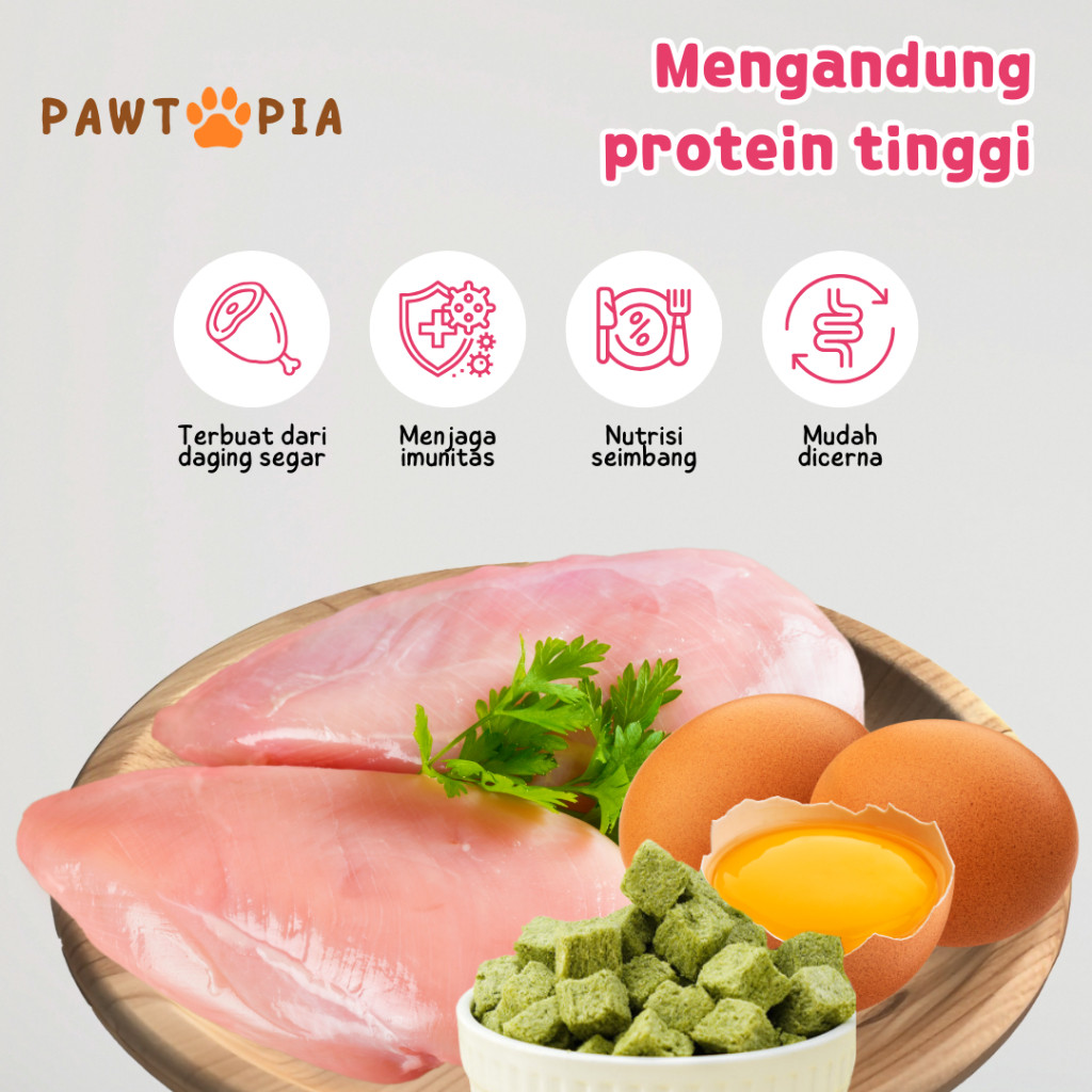 

Andrianbijaksana Cat Grass Dadu - Snack Rumput Kucing - Premium Grass Wheatgrass Dengan Daging Segar