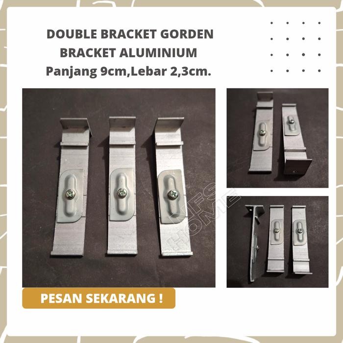 PREMIUM KAKI REL GORDEN / DOUBLE BRACKET /BRACKET GORDEN ALUMINIUM