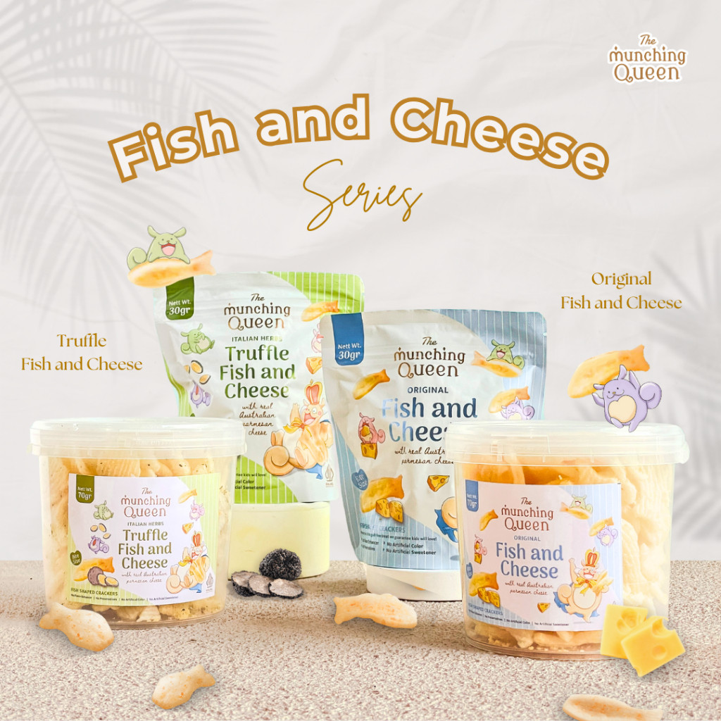 

Andrianbijaksana Munching Queen - Fish And Cheese Chips - Kids Friendly Series - Cemilan Anak
