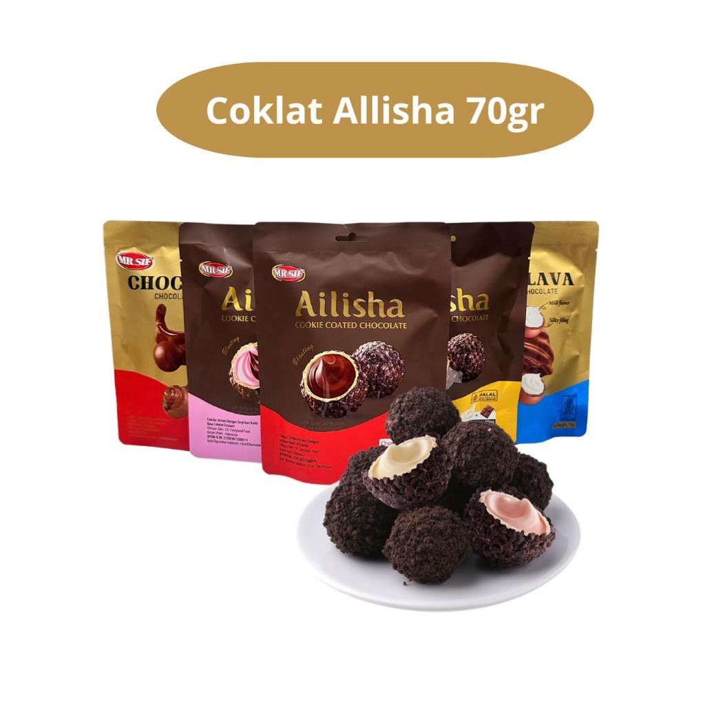 

Andrianbijaksana [Fashion518] Mr.Sif Ailisha Chocolate Cokelat Coklat Ailisha 70Gr Ailisha Golden