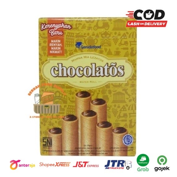 

Andrianbijaksana ( Berkah ) Gery Chocolatos Roll Gery Salut Saluut 1 Box 24 Pcs Coklat Coconut Roll