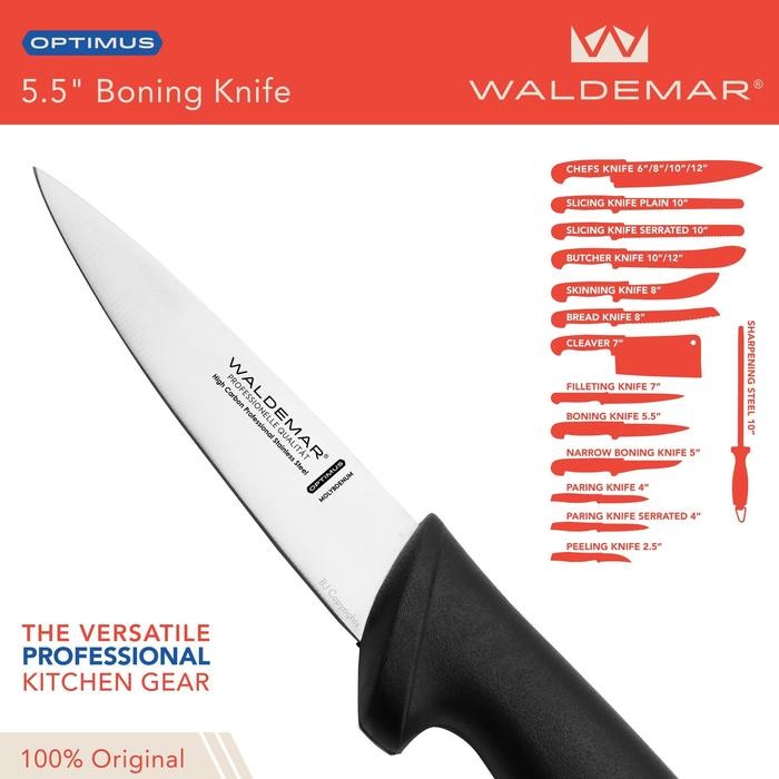 PISAU Waldemar Optimus 5.5" Boning Knife, Anti-Slip TPR Handle