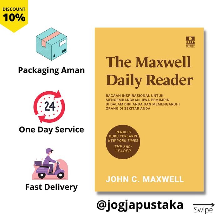 

TERBARU!!! BUKU THE MAXWELL DAILY READER - JOHN C. MAXWELL READY