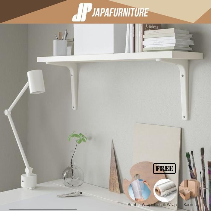 PREMIUM RAK BRACKET SIKU DINDING PAPAN RAK + SIKU DINDING 80X20 RAK KAYU SIKU