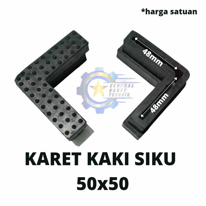 PREMIUM karet kaki siku 5x5/karet tapak kaki/karet alas kaki rak siku/meja