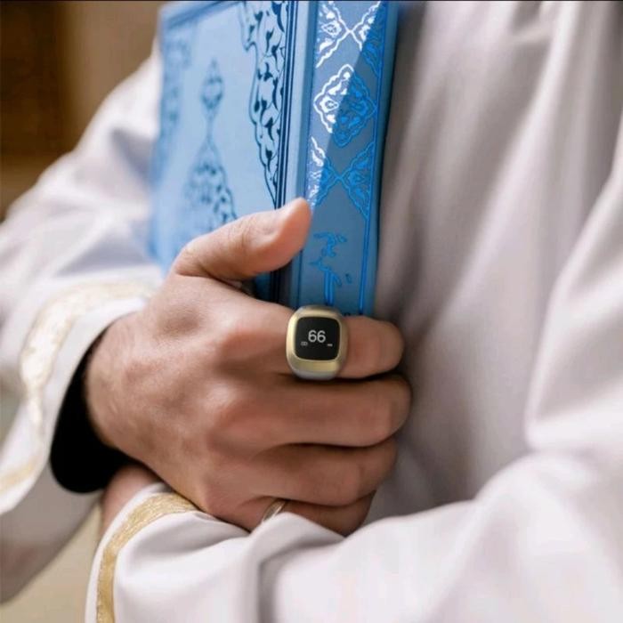 iQIBLA Zikir Ring Aluminium Alloy Digital Tasbih Smart Zikir Ring With Baterry Charging Tasbih