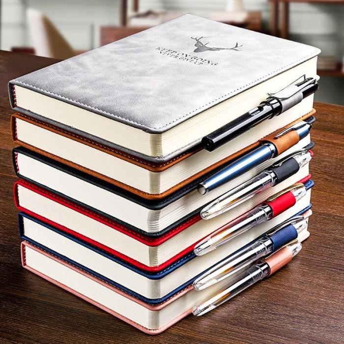 

Buku Agenda Notebook A5 Buku Catatan Binder Jurnal Harian Cover Kulit #Gratisongkir