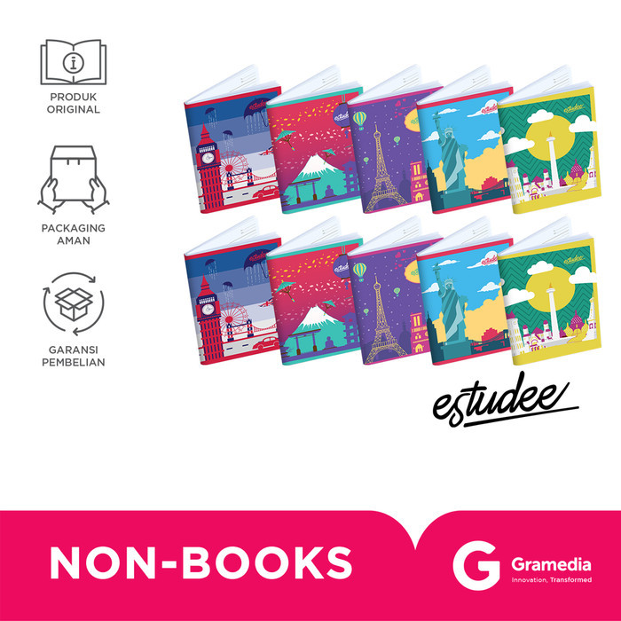 

Estudee E Buku Tulis Kwarto 58 Travel Isi 10 #Gratisongkir