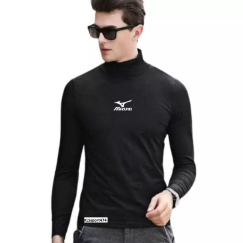 New Baju Manset Baselayer Lengan Panjang Daleman Kaos Olahraga Pria Manset Hitam Manset Olahraga