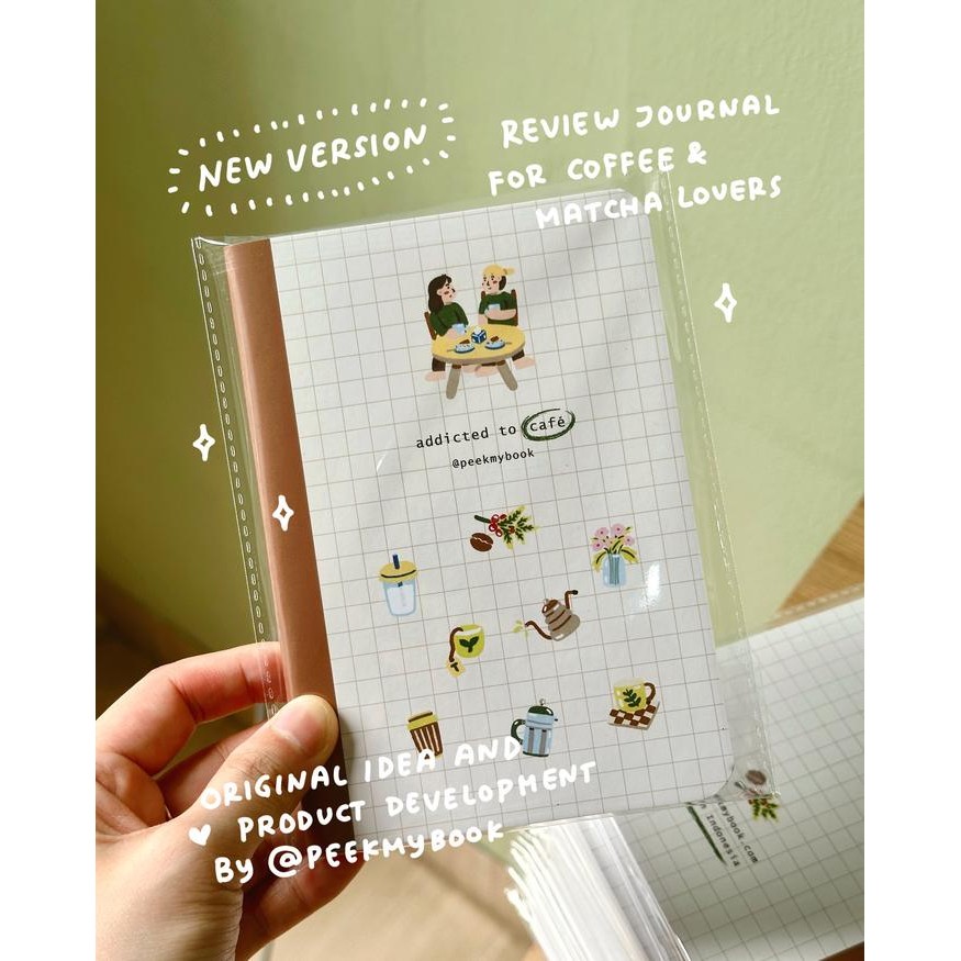 

Addicted To Cafe Peekmybook / Review Notebook / Buku Pecinta Kopi & Matcha / Coffee Matcha Journal