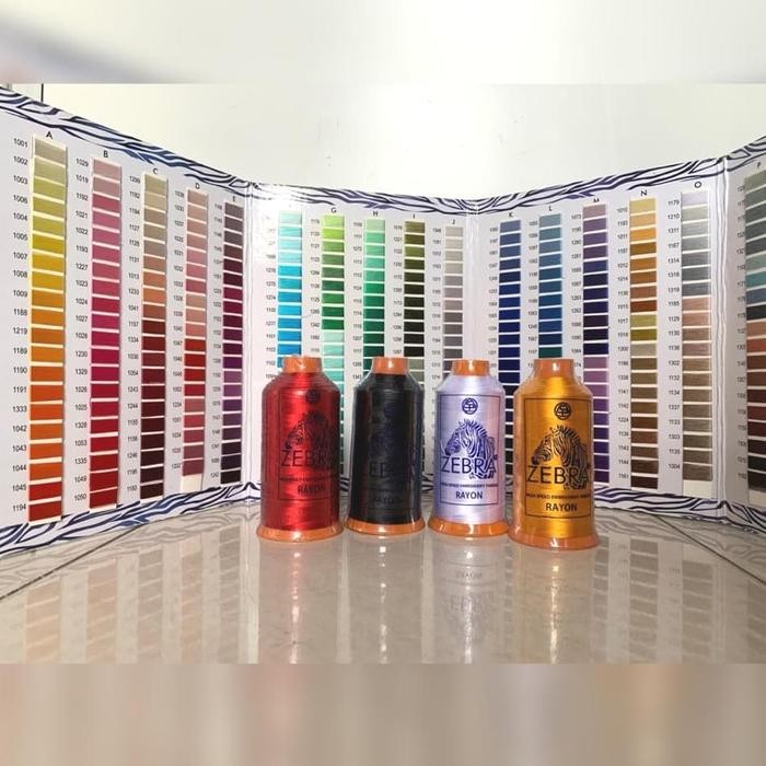 BENANG BORDIR RAYON ZEBRA