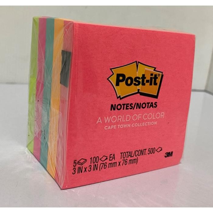 

Post It Notes 3M 654 5 Uc / Sticky Notes 3M 654 5Uc 3M / Post It Warna (Pak@5Pad) #Gratisongkir