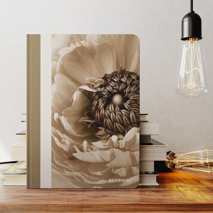 

Notebook A5 / Journal Book /Agenda Hardcover Notebukku Flower #Gratisongkir
