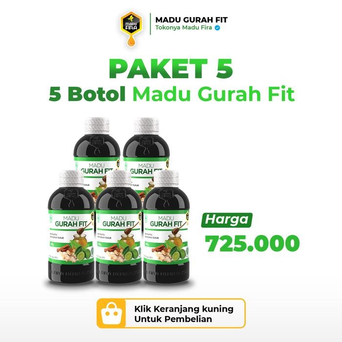 

[SPECIAL PROMO] MADU GURAHFIT Original Asli Paket 5 Botol Halal Bpom