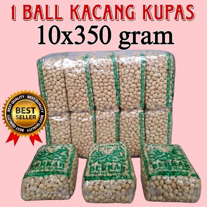 

1 ball kacang kupas premium isi 10 bungkus x 350gram kwalitas terbaik