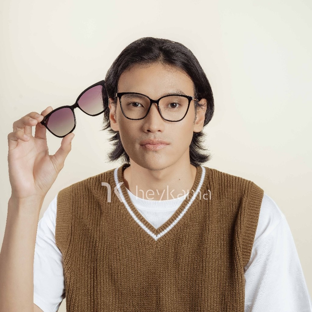 heykama - Frame Kacamata Clip On Inari - Kacamata Semi CatEye