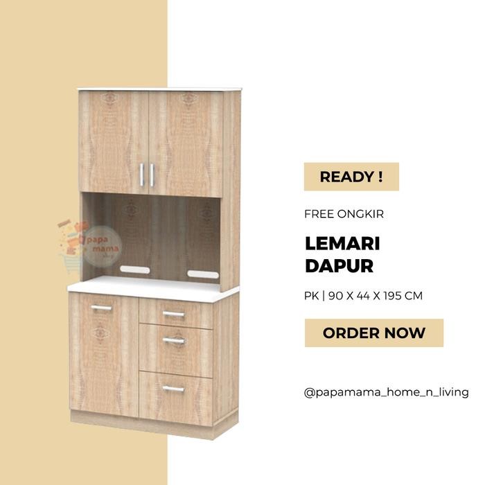 Bebas Ongkir Lemari Dapur 2 Pintu - Rak Dapur Minimalis - Pirlo Kitchen - Medan Grab/Gosend