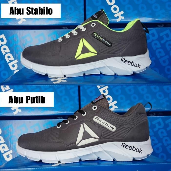 Sepatu Sport Pria Reebok Crossfit Running Olahraga Joging Abu Abu - AB