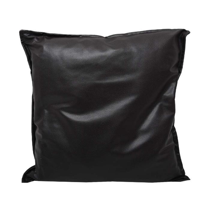 Informa - Informa 50x50 Cm Bantal Sofa Kulit - Hitam