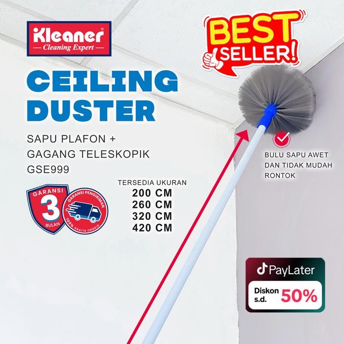 [COD] Kleaner Sapu Plafon / Sapu Sawang Sarang Laba / Sapu Langit Bulu