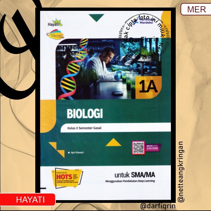 LKS Biologi Kelas 10 11 Semester 1 SMA/MA KURMER Kurikulum Merdeka-Hayati-HOTS-Apri