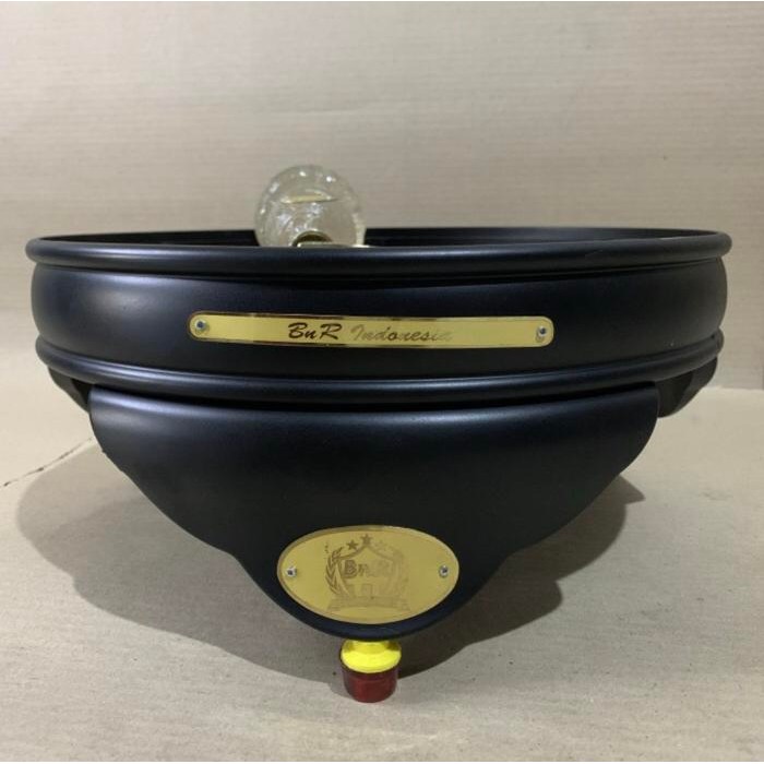 Tebok Sangkar Kandang Burung Lovebird BNR Black Doff PVC Original Asli