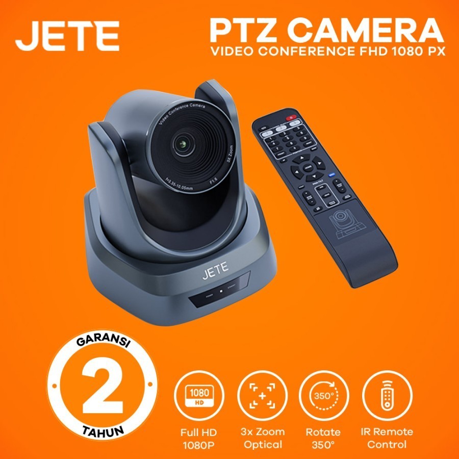 JETE PTZ Video Conference I Conference Camera 3x Zoom- Garansi 2 Tahun
