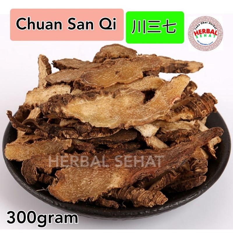 

Chuan San Qi Pian 300 Gram Sanqi / Pseudo Ginseng Grade A PREMIUM