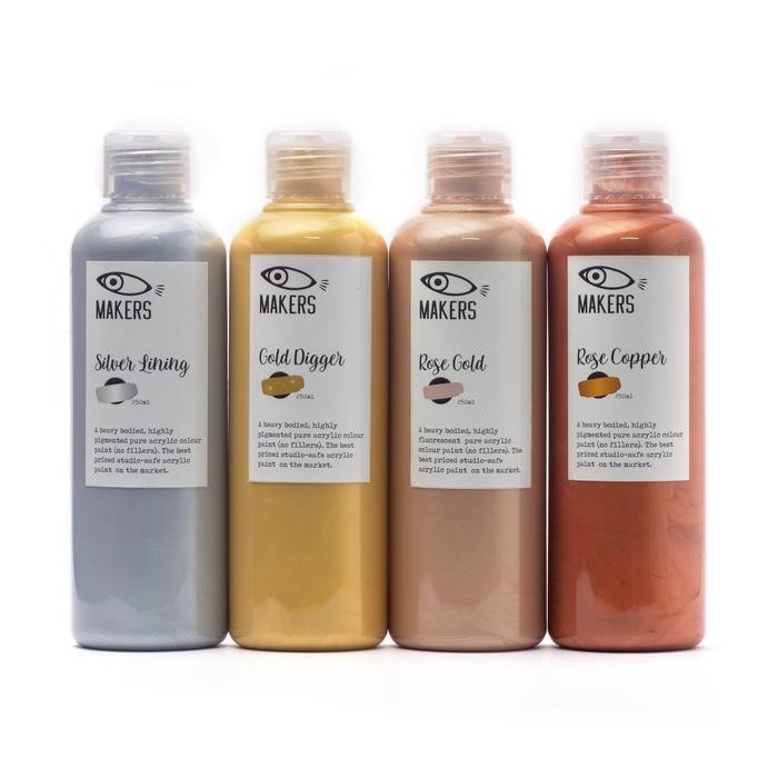 

Artemedia - Makers Acrylic Paint Metallic Color Set 4