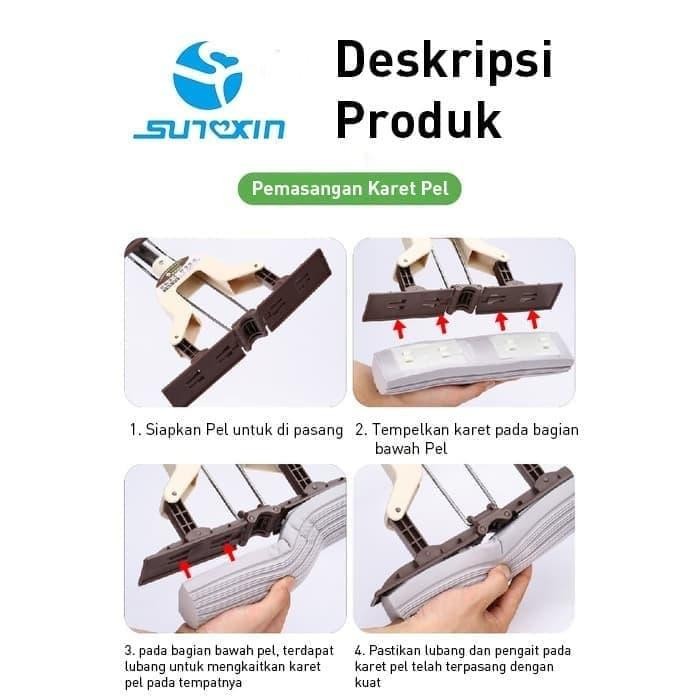 JTTOP" MOP / PEL LANTAI KARET / KAIN PEL / SAPU LANTAI / PEMBERSIH RUANGAN