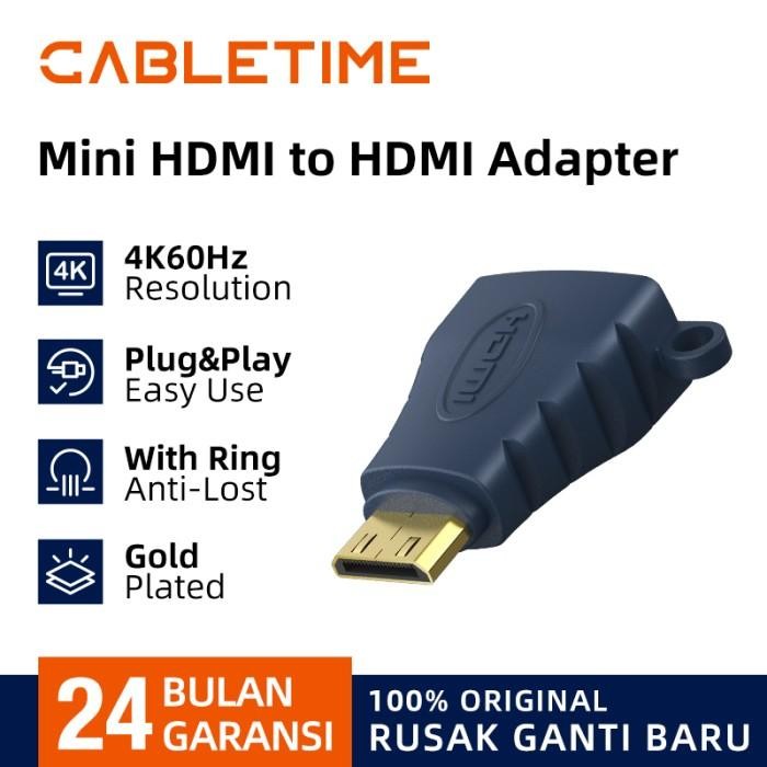 Cabletime Adapter Hdmi To Hdmi Mini Type C & Micro Hdmi Type D