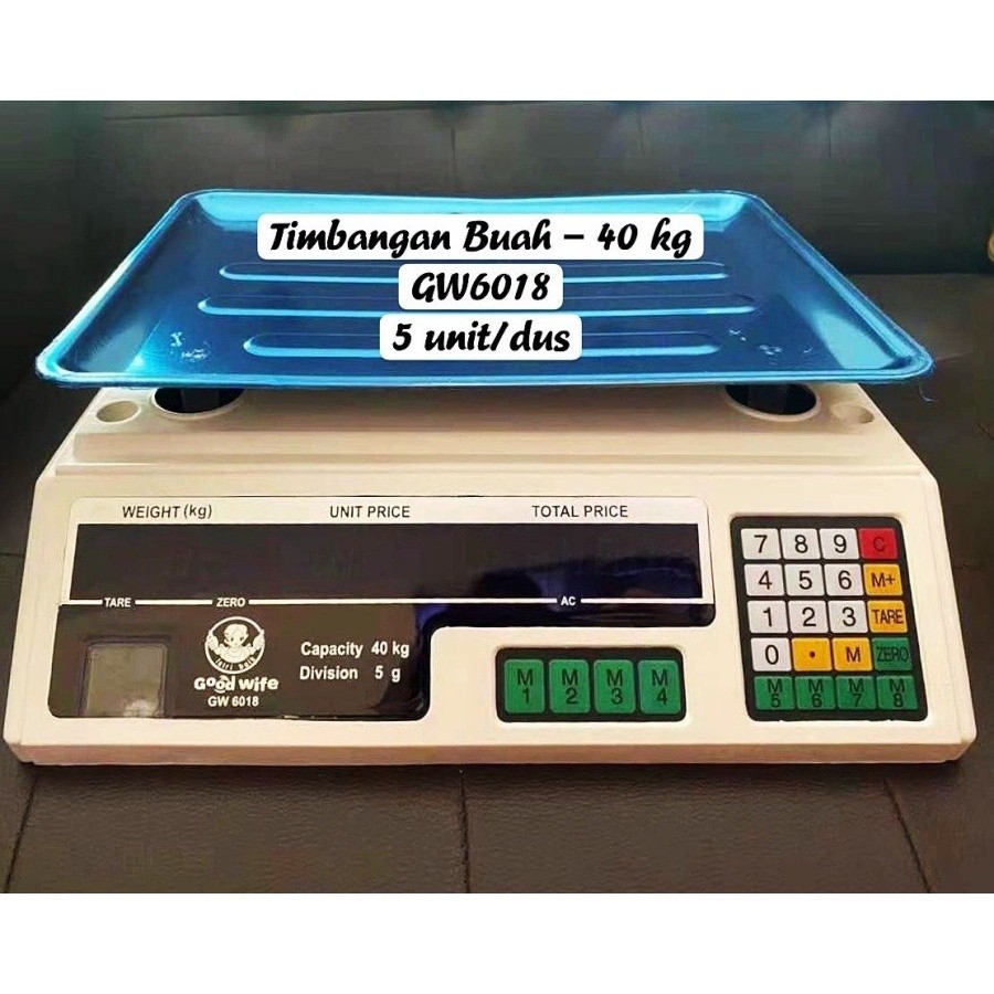 Digital 40 Kg Timbangan Buah 40KG Besar Barang Sayur Harga GW 6018