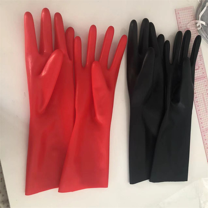 100% latex gloves Fetish Rubber sexy gloves  mold gloves costumes wear party  accessories