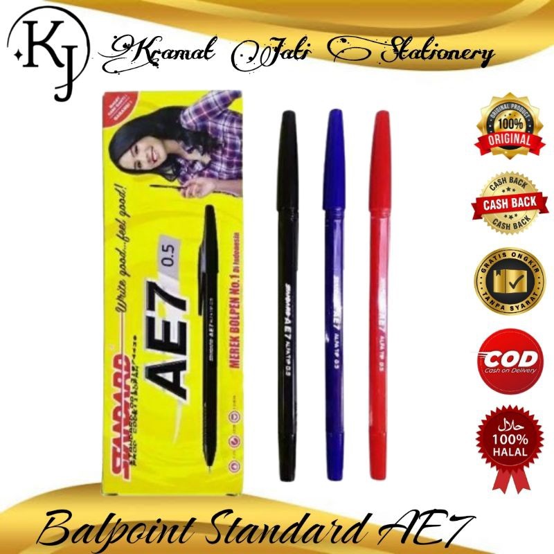 

Balpoint Standard AE7 Isi 12 Pcs (1 Lusin)
