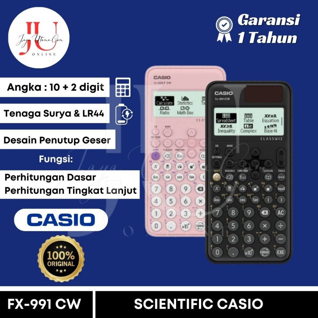 

Kalkulator Scientific Casio FX 991EX / FX-991CW Kalkulator Ilmiah Original