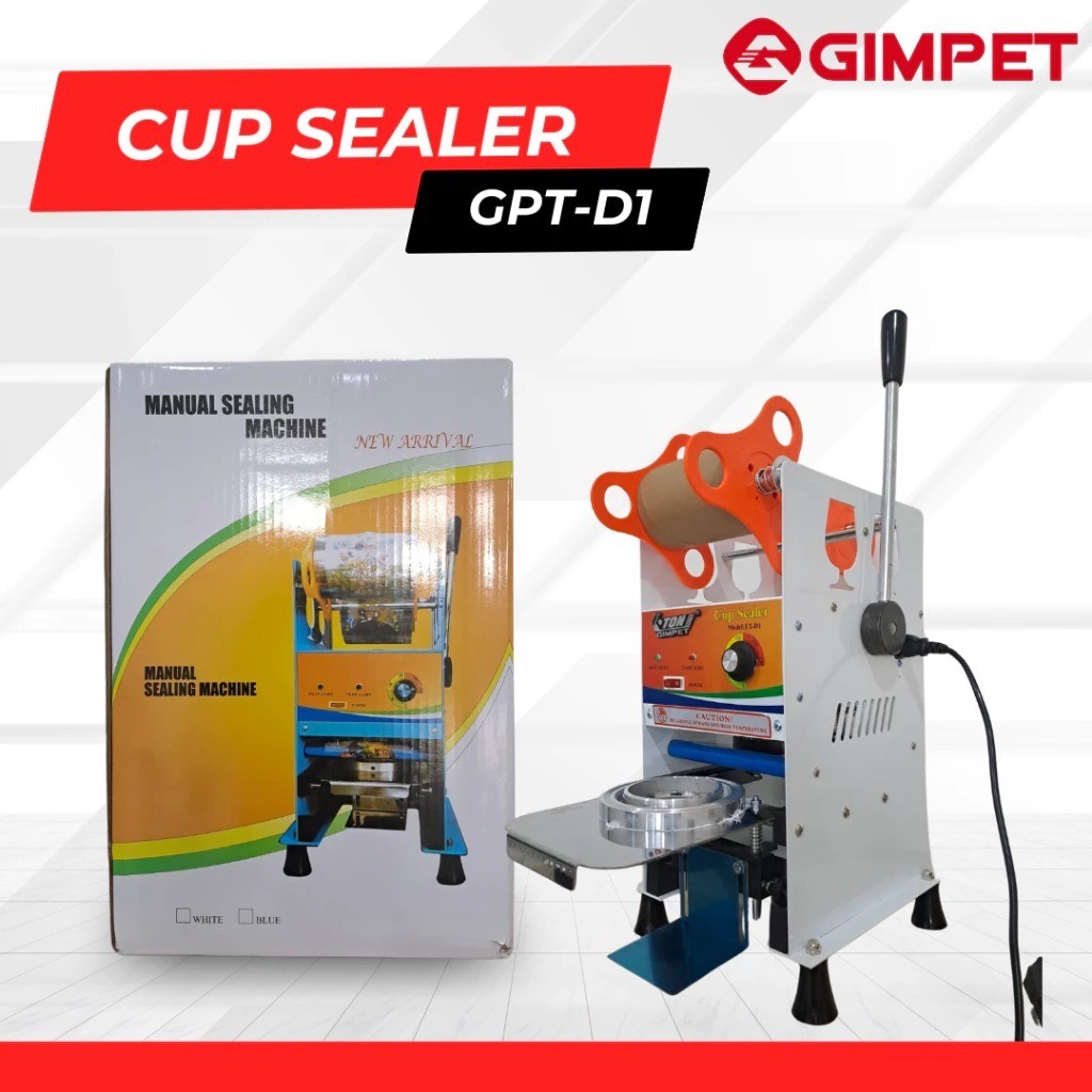 GIMPET BARU RILIS MESIN CUP SELER WARNA PUTIH CUP SEALER MANUAL ALAT PRESS GELAS PLASTIK ETON ET-D1